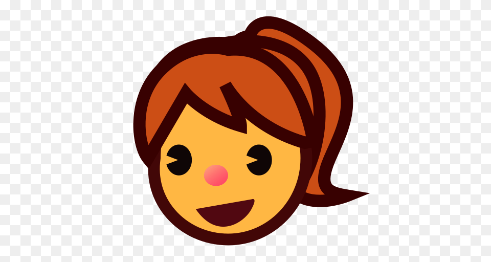Girl Emoji For Facebook Email Sms Id, Baby, Person, Face, Head Free Png
