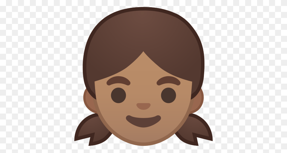 Girl Emoji With Medium Skin Tone Meaning And Pictures, Face, Head, Person, Photography Png