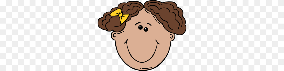 Girl Face Cartoon Clip Art Cclip Art Brain Based, Baby, Produce, Plant, Person Free Png Download
