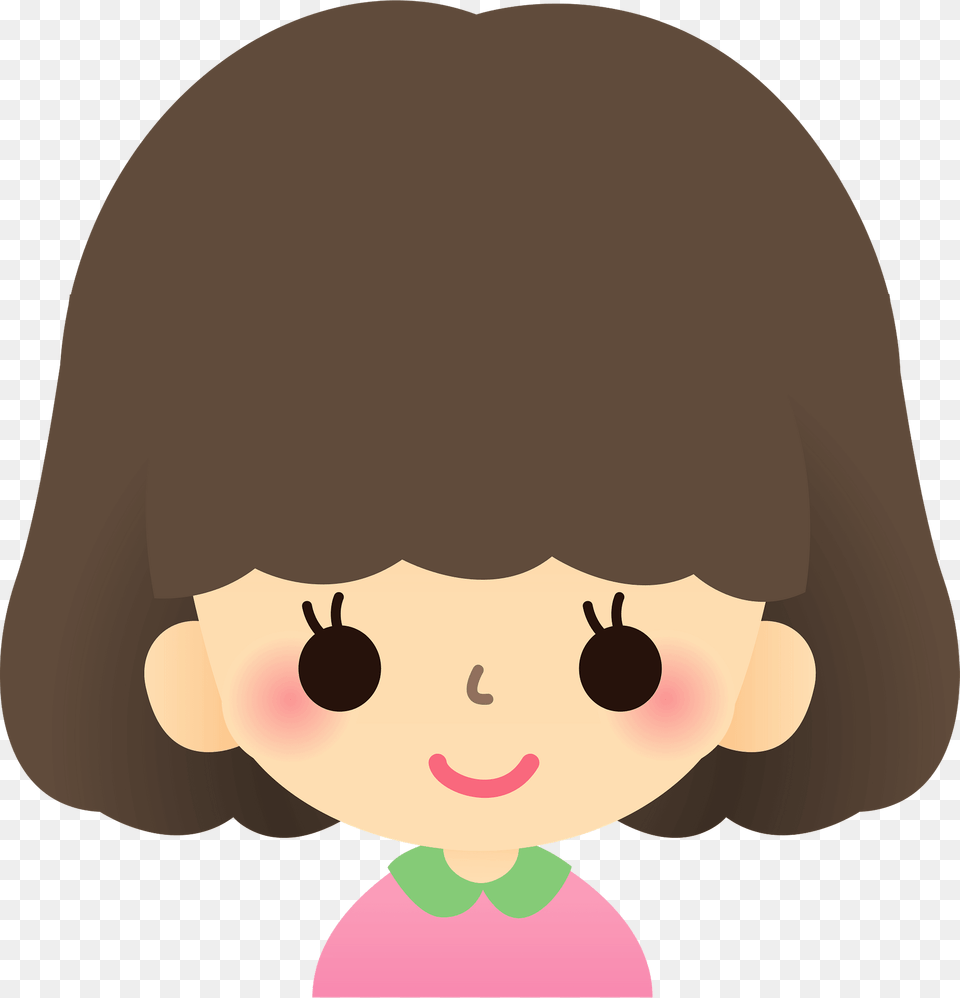 Girl Face Clipart, Toy, Doll, Baby, Person Png