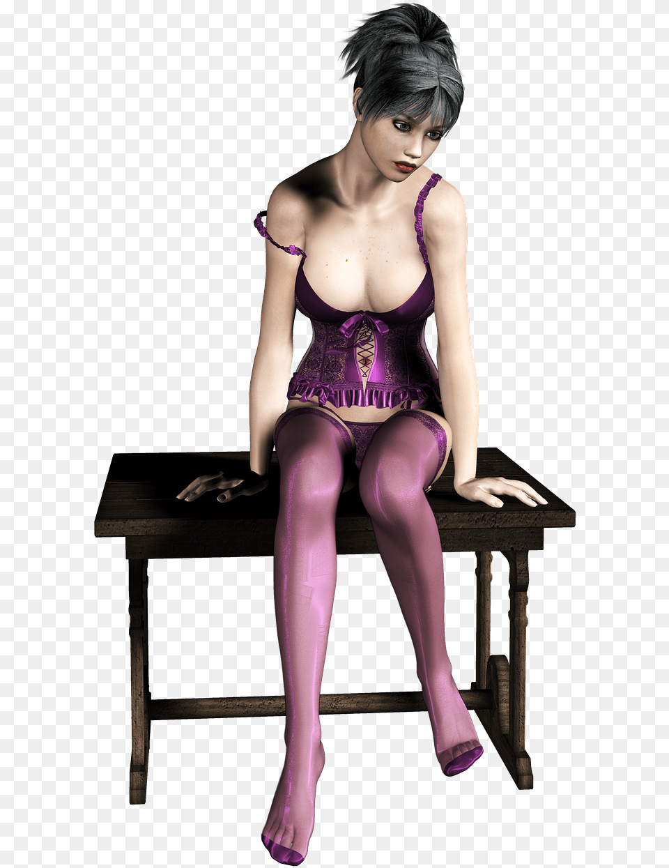 Girl Fashion Sexy Sitting, Person, Face, Head, Clothing Free Transparent Png