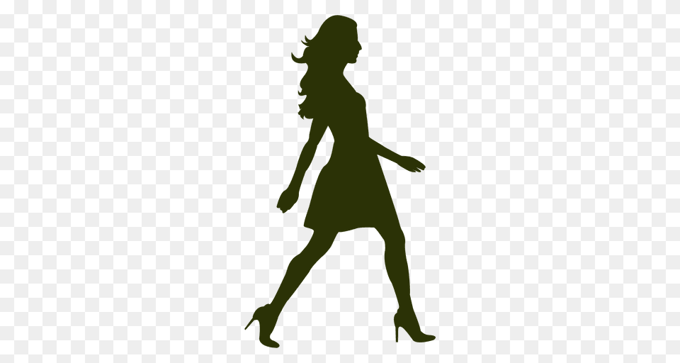 Girl Fashion Walking Silhouette, Person, Dancing, Leisure Activities, Clothing Free Transparent Png
