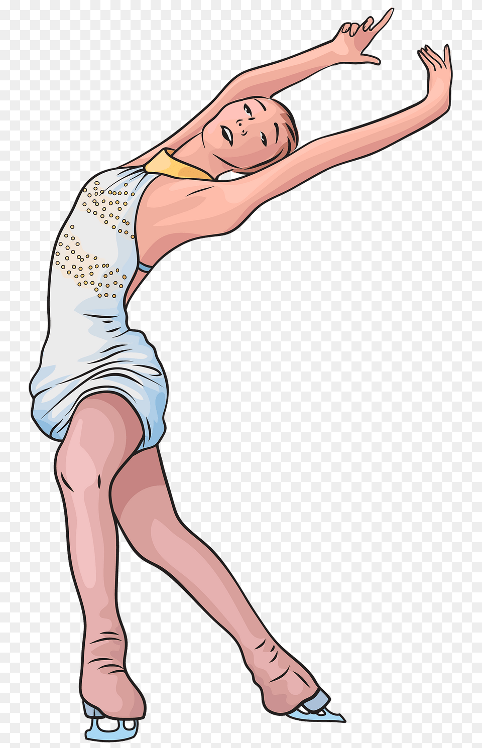 Girl Figure Skater Clipart, Dancing, Leisure Activities, Person, Adult Free Transparent Png