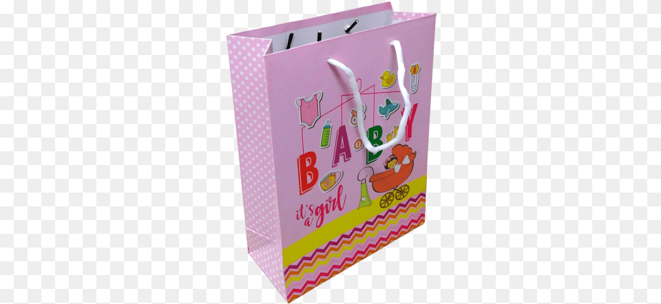 Girl First Birthday Paper Bag Small Paper, Shopping Bag Png