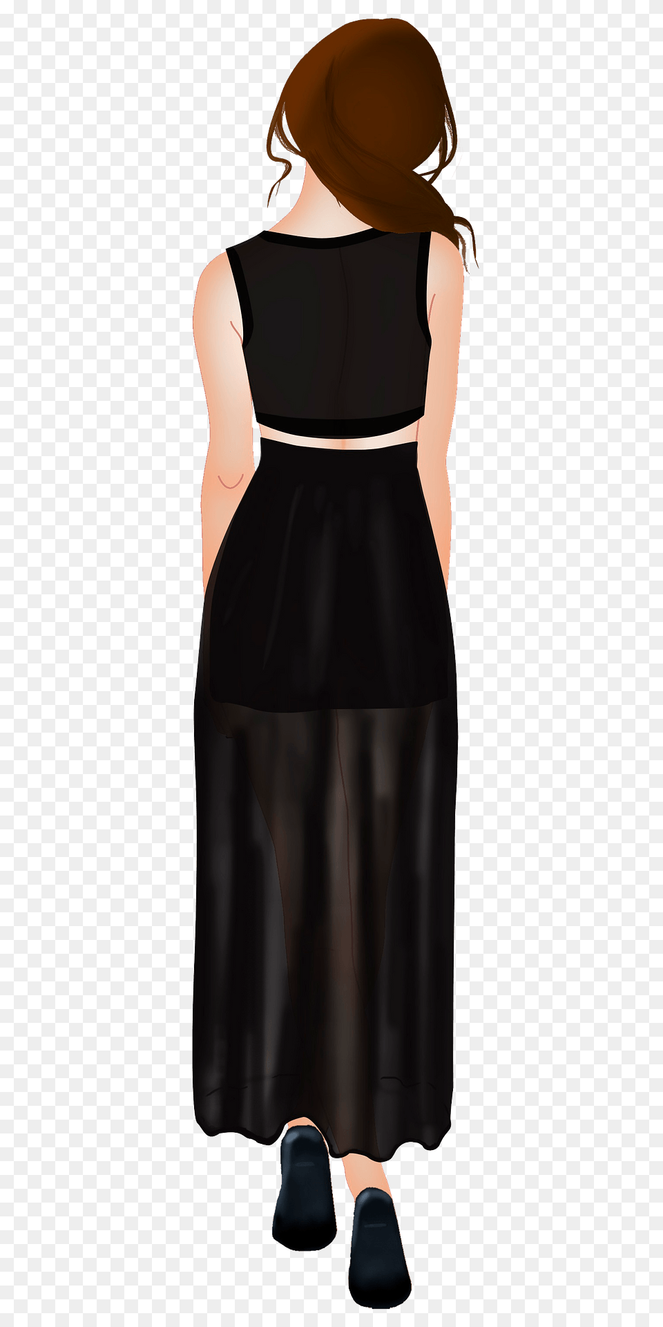 Girl From Behind Clipart, Adult, Person, Formal Wear, Female Free Png Download