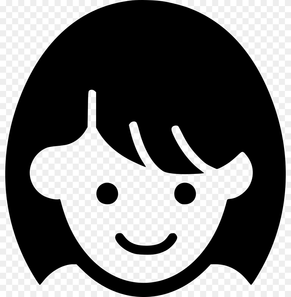 Girl Girl Face Icon, Stencil, Logo, Animal, Bear Free Png