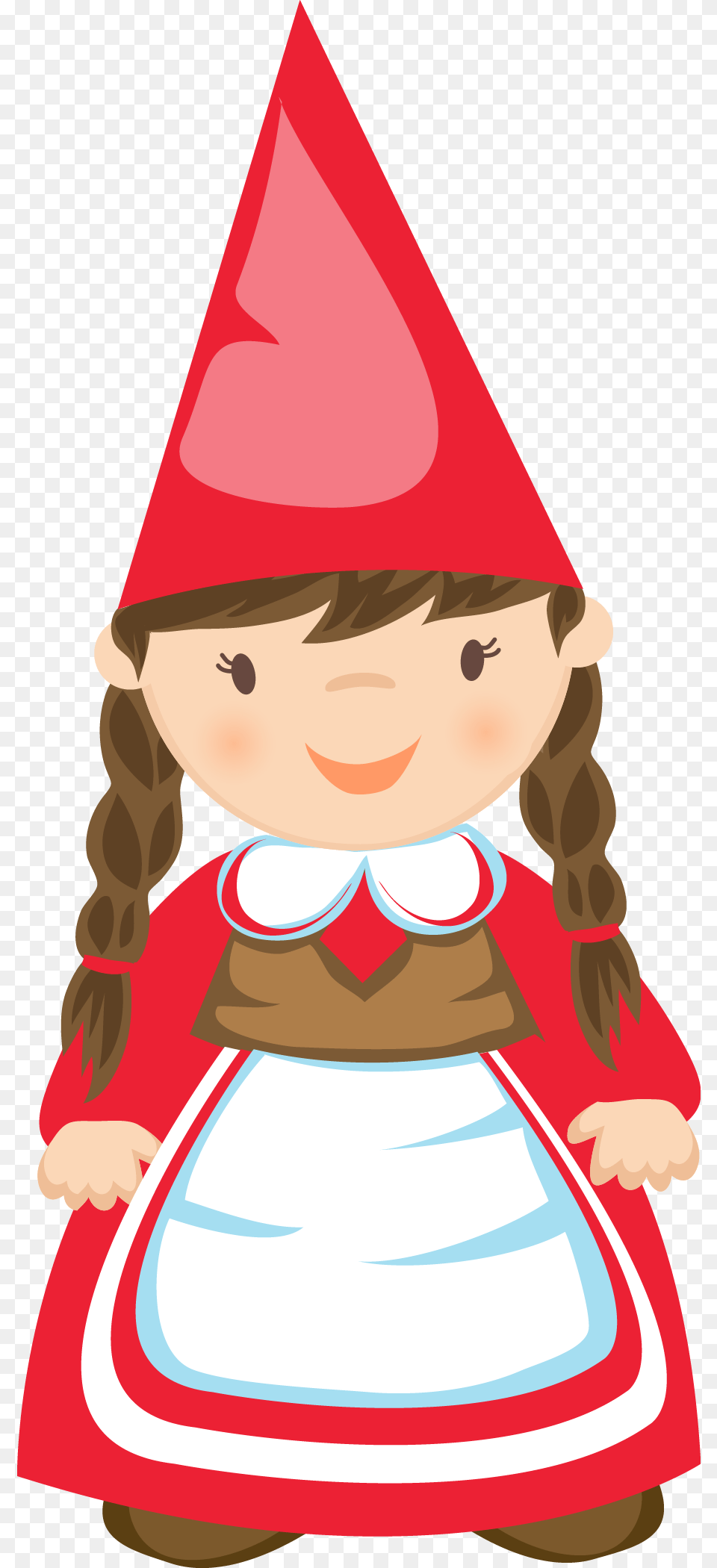 Girl Gnome, Clothing, Hat, Baby, Person Free Png Download