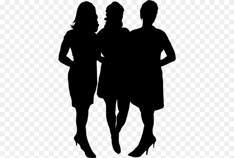 Girl Group Hoto Posing Silhouette Images Girl Group Silhouette, Adult, Person, Man, Male Png