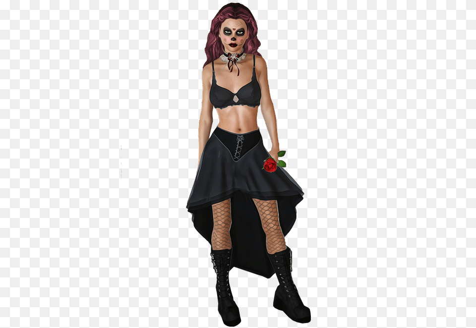 Girl Halloween Isolated Scary Creepy Weird Too Sexy Halloween, Woman, Adult, Clothing, Costume Free Transparent Png