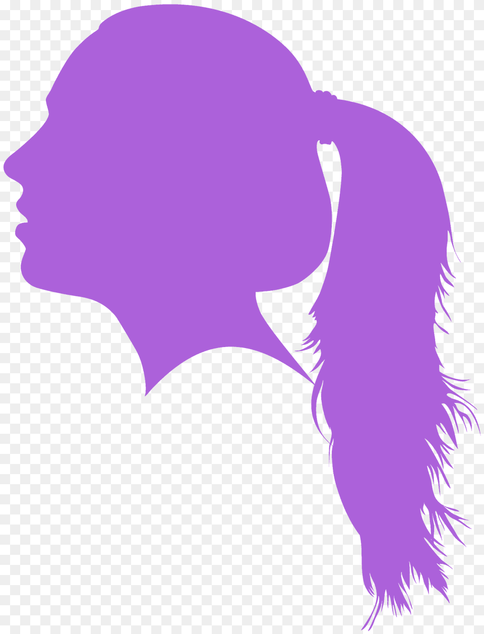 Girl Head Silhouette, Person Png