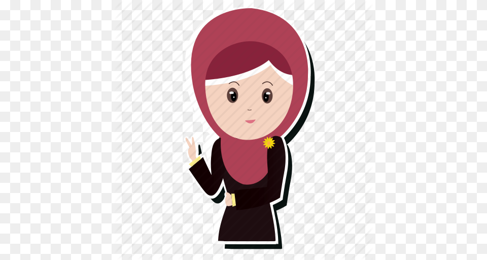 Girl Hijab Muslim Peace Icon, Baby, Person, Face, Head Free Transparent Png