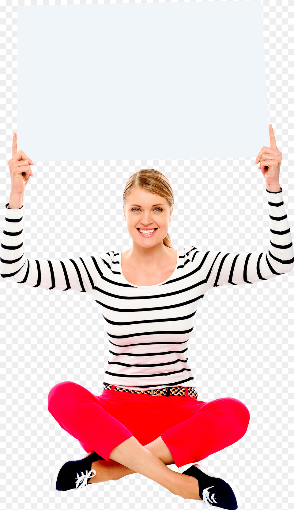 Girl Holding Banner Girl With Banner, Long Sleeve, Sleeve, Clothing, Person Png