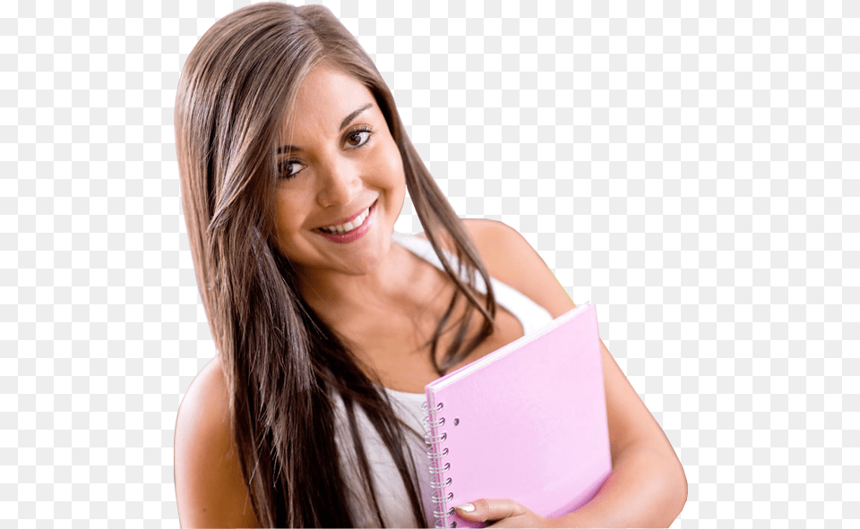 Girl Holding Book Student Girl With Book, Person, Smile, Face, Reading Png Image