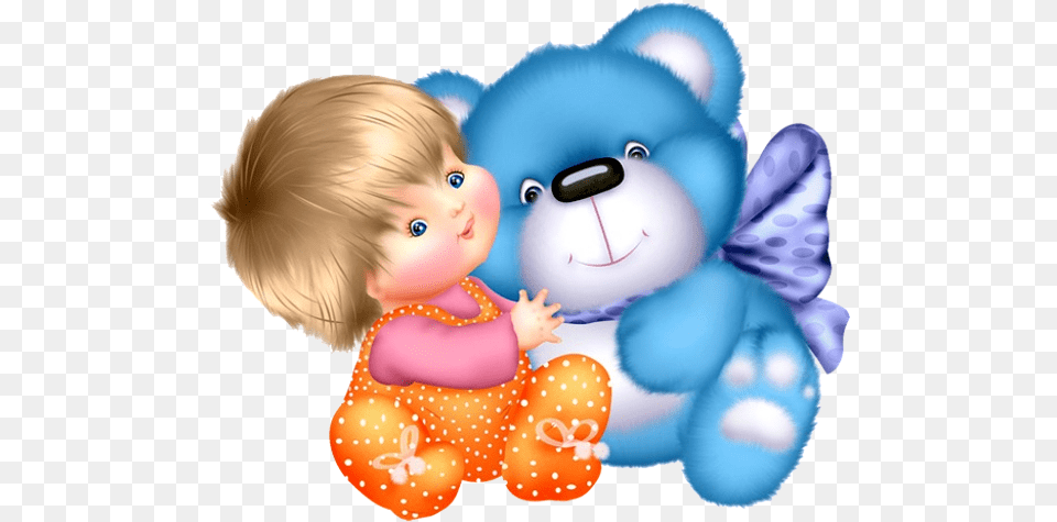 Girl Holding Teddy Bear Cute Baby And Animal Pictures Dear Friend Good Afternoon Images With Quote, Toy, Person, Doll Free Png