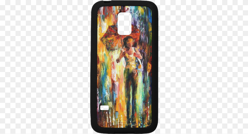 Girl Holding Umbrella I Rainy Day Paint Rubber Case Iphone, Art, Modern Art, Painting, Adult Free Transparent Png