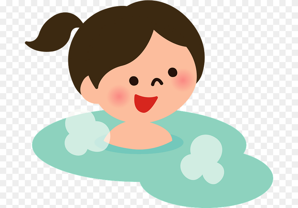 Girl Hot Spring Clipart Loop, Photography, Portrait, Face, Head Free Png