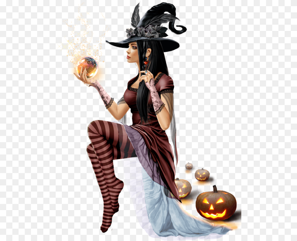 Girl Illustrations Illustration Girl 3d Girl Witches Chicas De Halloween, Adult, Female, Person, Woman Free Transparent Png