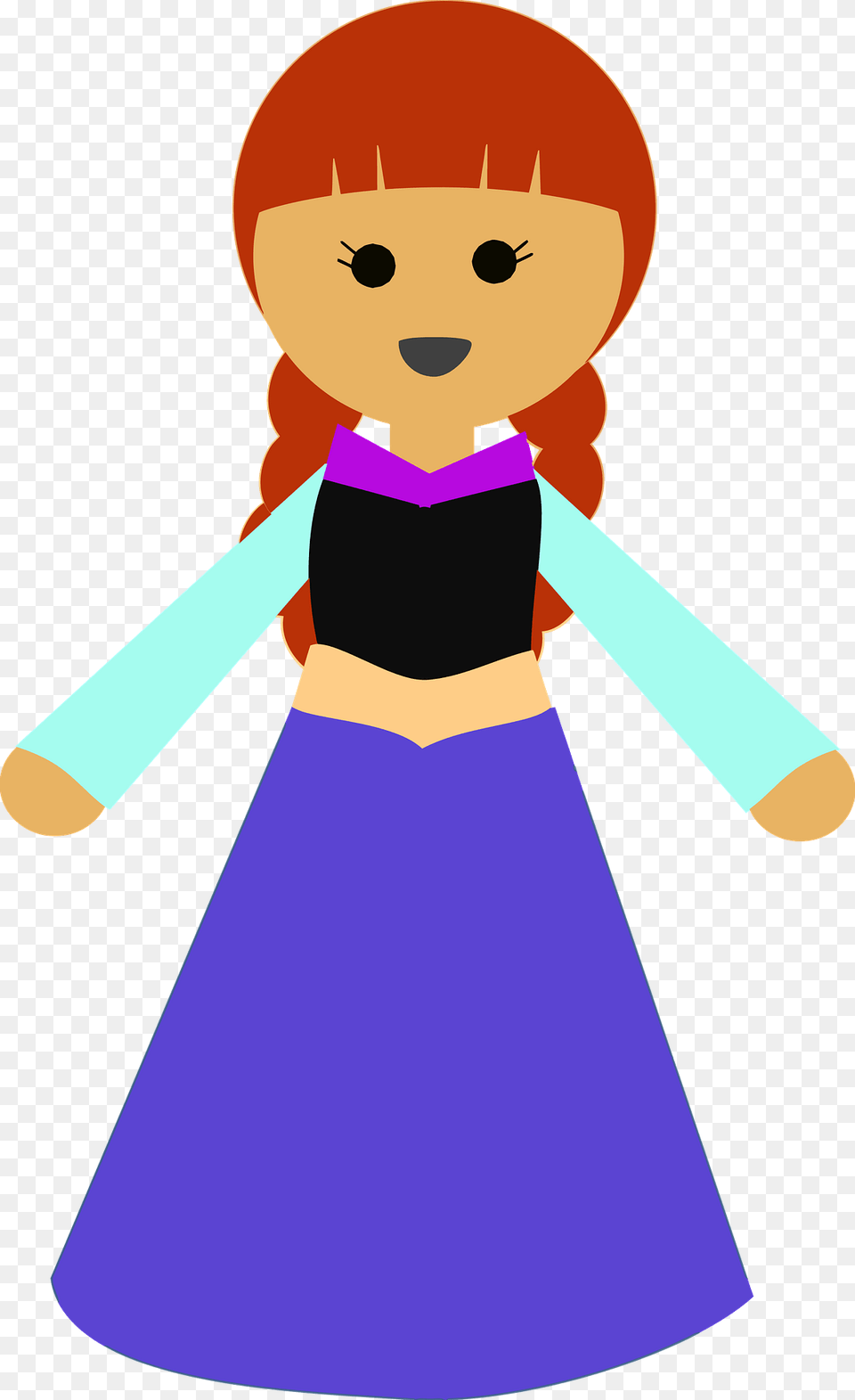 Girl In A Dress Clipart, Person, People, Toy Png