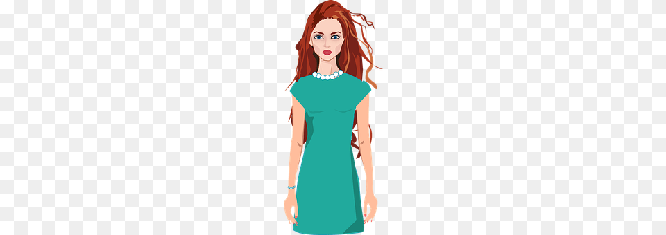 Girl In Green Dress Blouse, Clothing, Accessories, Person Png