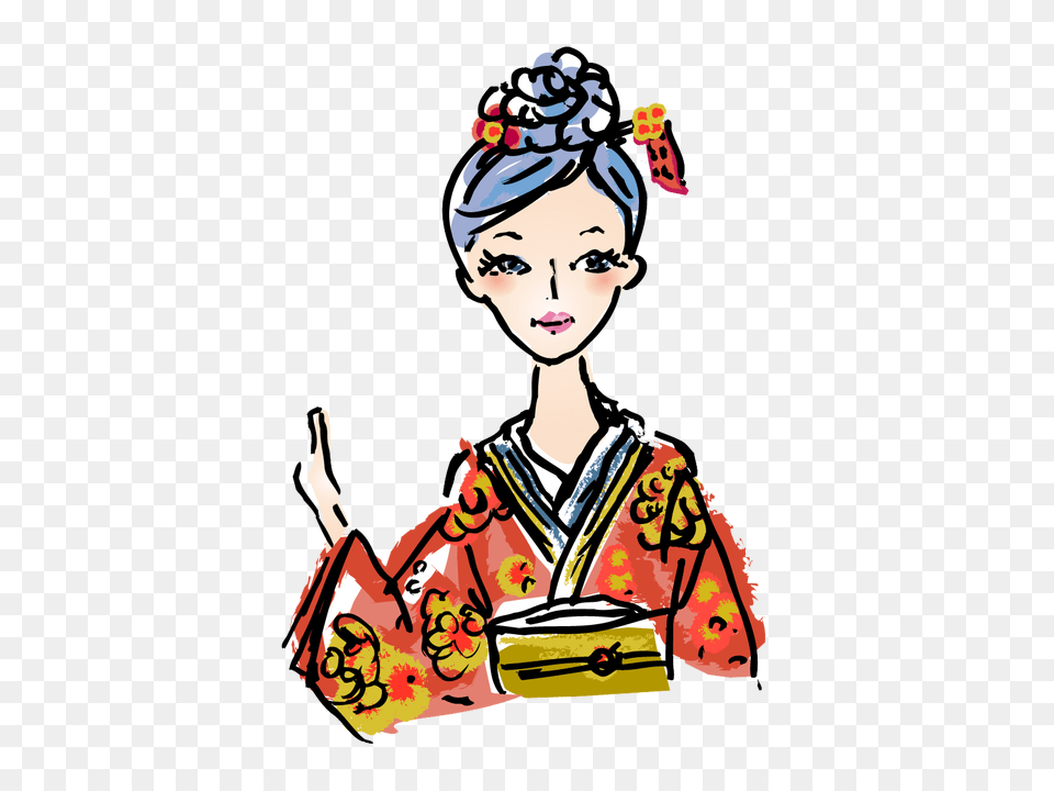 Girl In Kimono Beautiful Oliver Savage, Formal Wear, Robe, Clothing, Dress Free Png Download