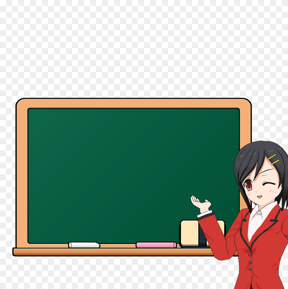 Girl In School Clipart, Blackboard, Adult, Female, Person Free Png Download