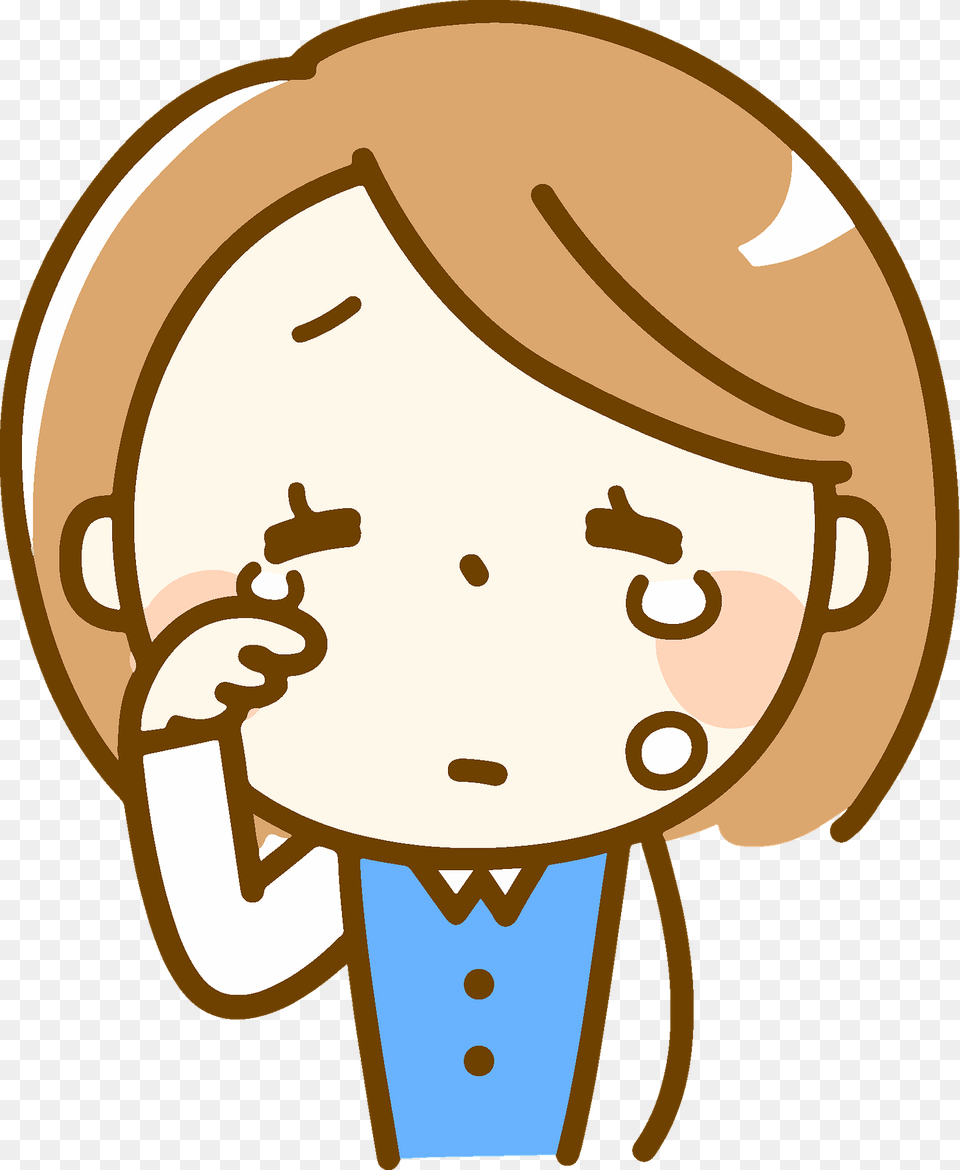 Girl In Tears Clipart, Cream, Dessert, Food, Ice Cream Free Png Download