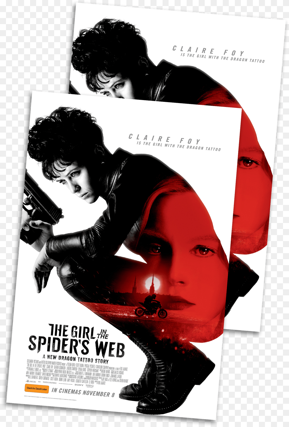 Girl In The Spider39s Web 4k, Advertisement, Poster, Adult, Person Png