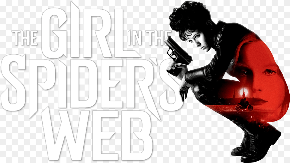 Girl In The Spiders Web 2019, Person, Weapon, Firearm, Face Png