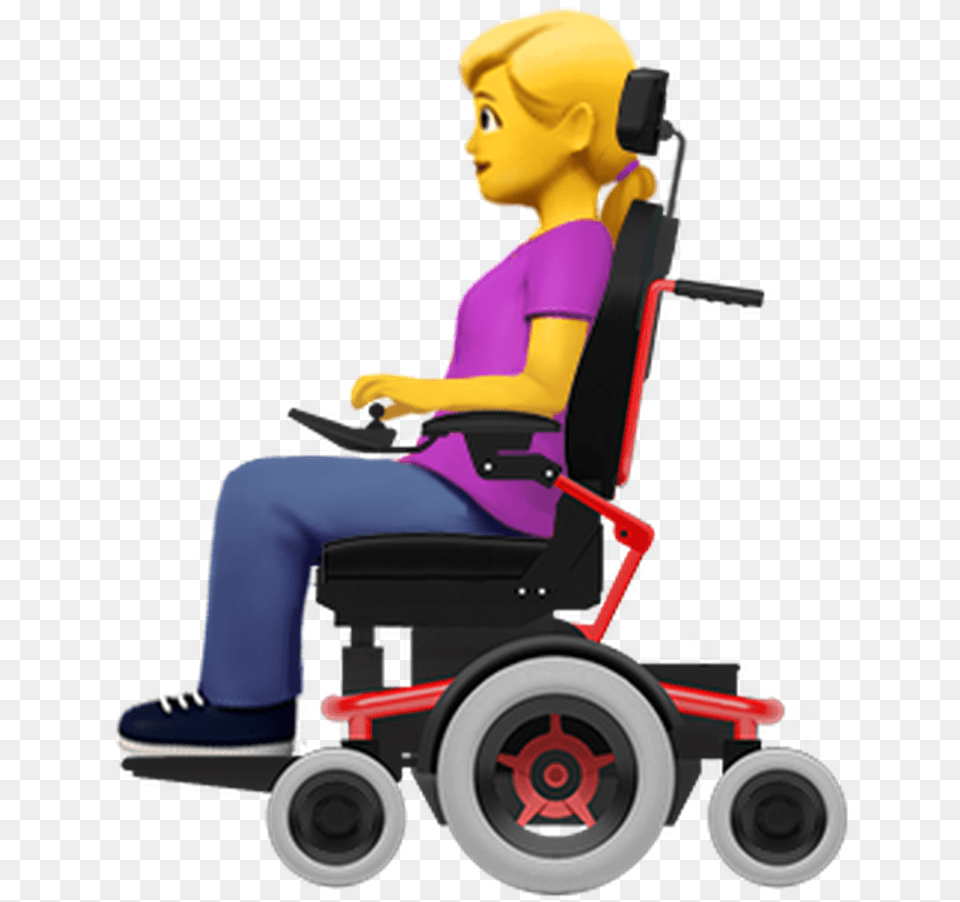 Girl In Wheelchair Emoji, Furniture, Chair, Wheel, Machine Free Transparent Png
