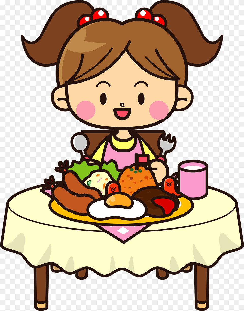 Girl Is Eating Lunch Clipart, Meal, Food, Head, Person Free Png
