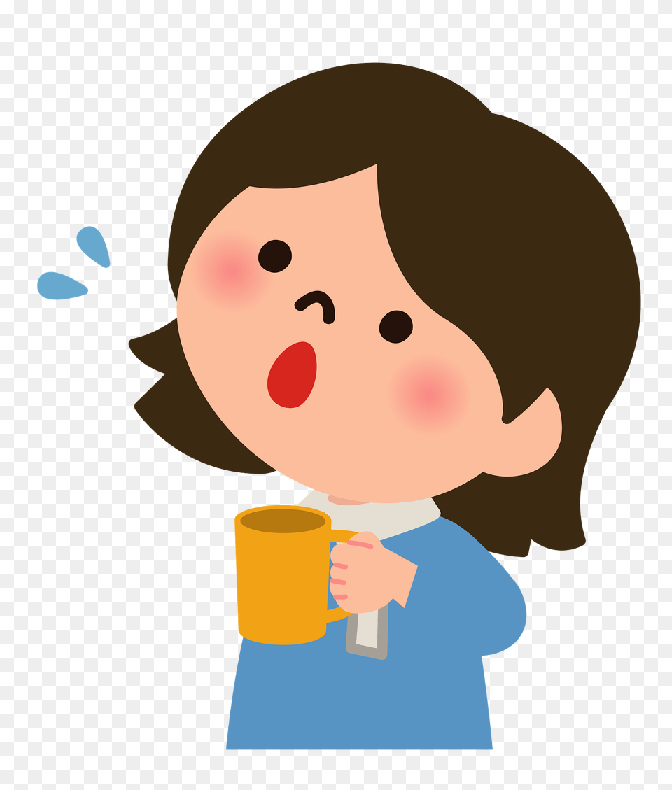 Girl Is Gargling Clipart, Cup, Baby, Person, Head Png Image