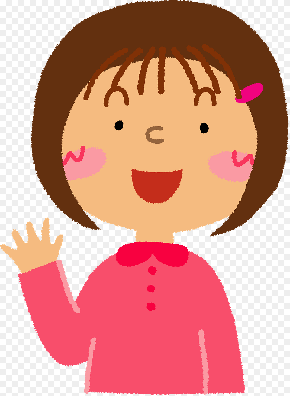 Girl Is Greeting Clipart, Baby, Person, Doll, Face Png Image