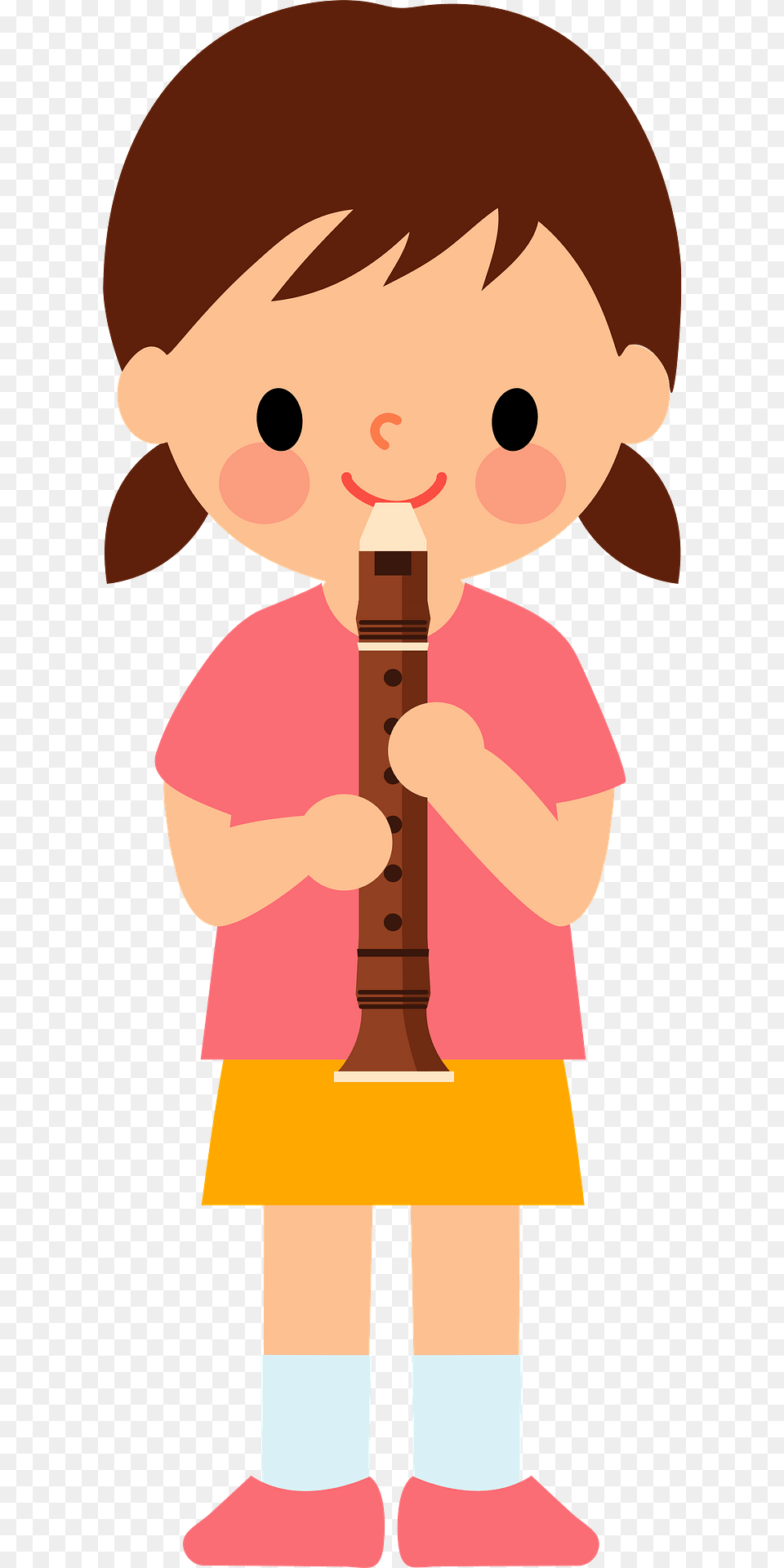 Girl Is Playing Recorder Clipart, Musical Instrument, Baby, Person Free Png Download