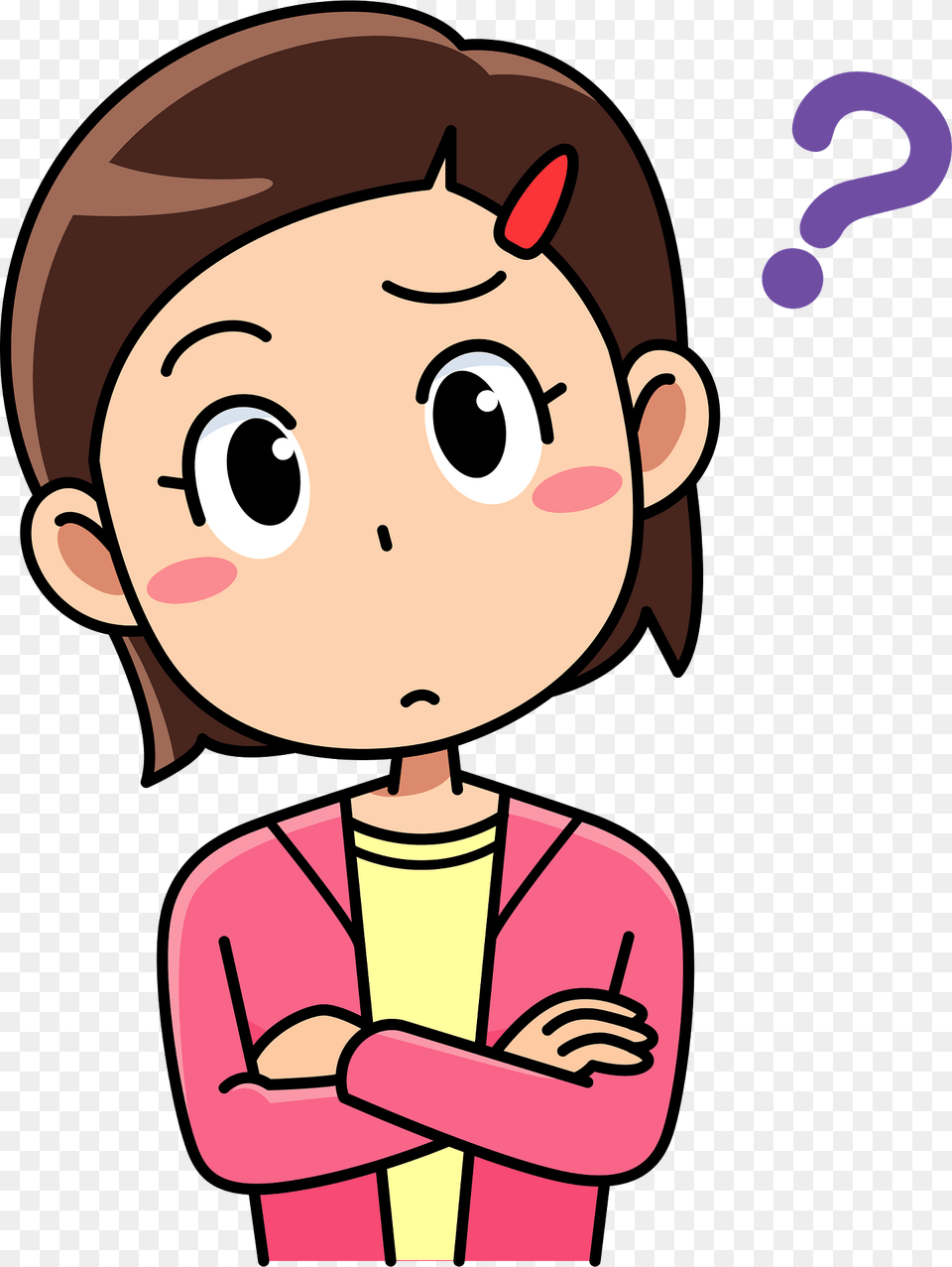 Girl Is Questioning Clipart, Baby, Person, Head, Face Free Transparent Png