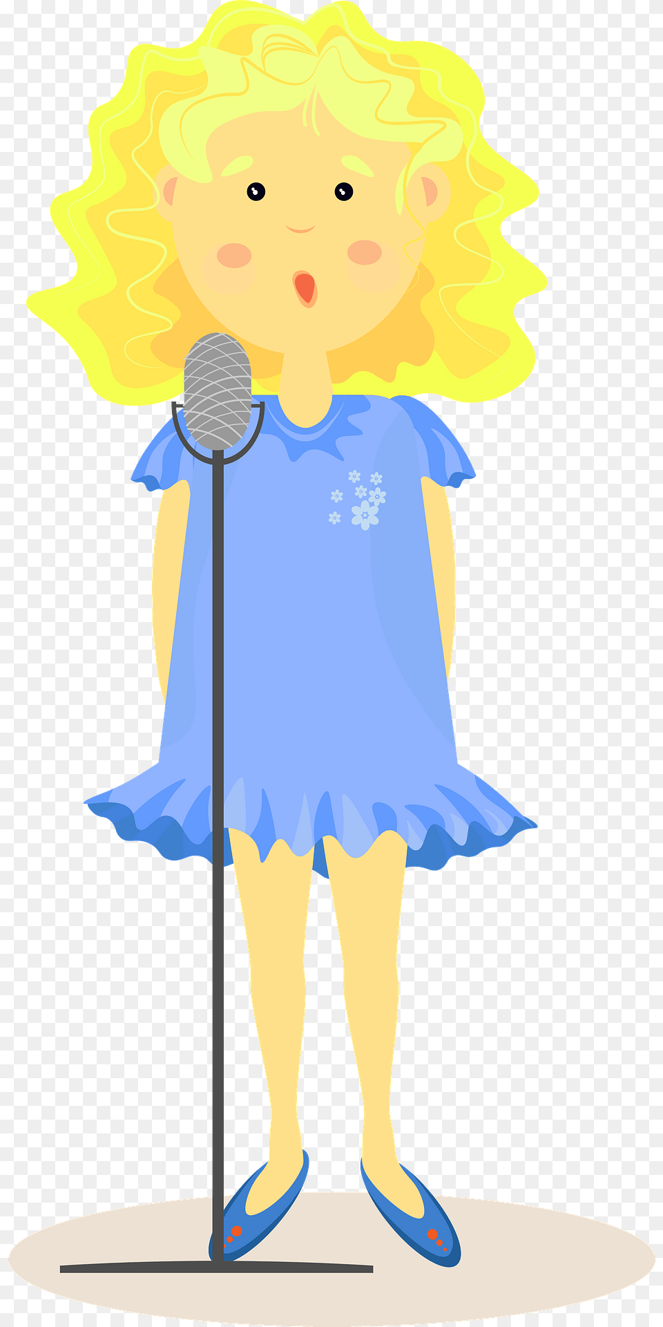Girl Is Singing Clipart, Electrical Device, Microphone, Female, Child Free Png Download