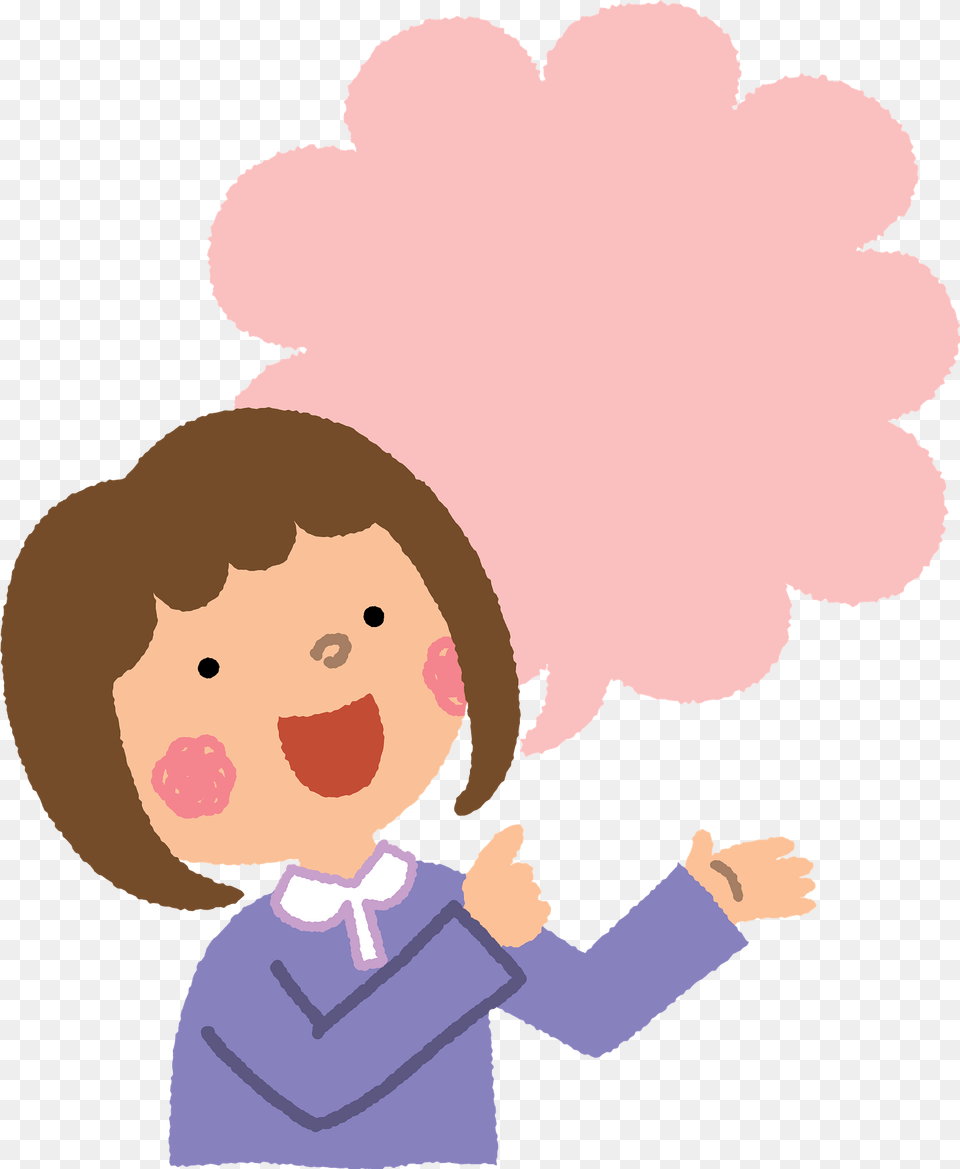 Girl Is Speaking Clipart, Face, Head, Person, Baby Png Image