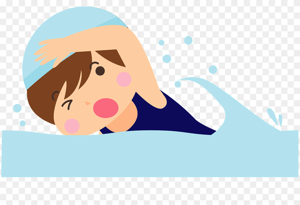 Girl Is Swimming Clipart, Water Sports, Person, Leisure Activities, Hat Free Png