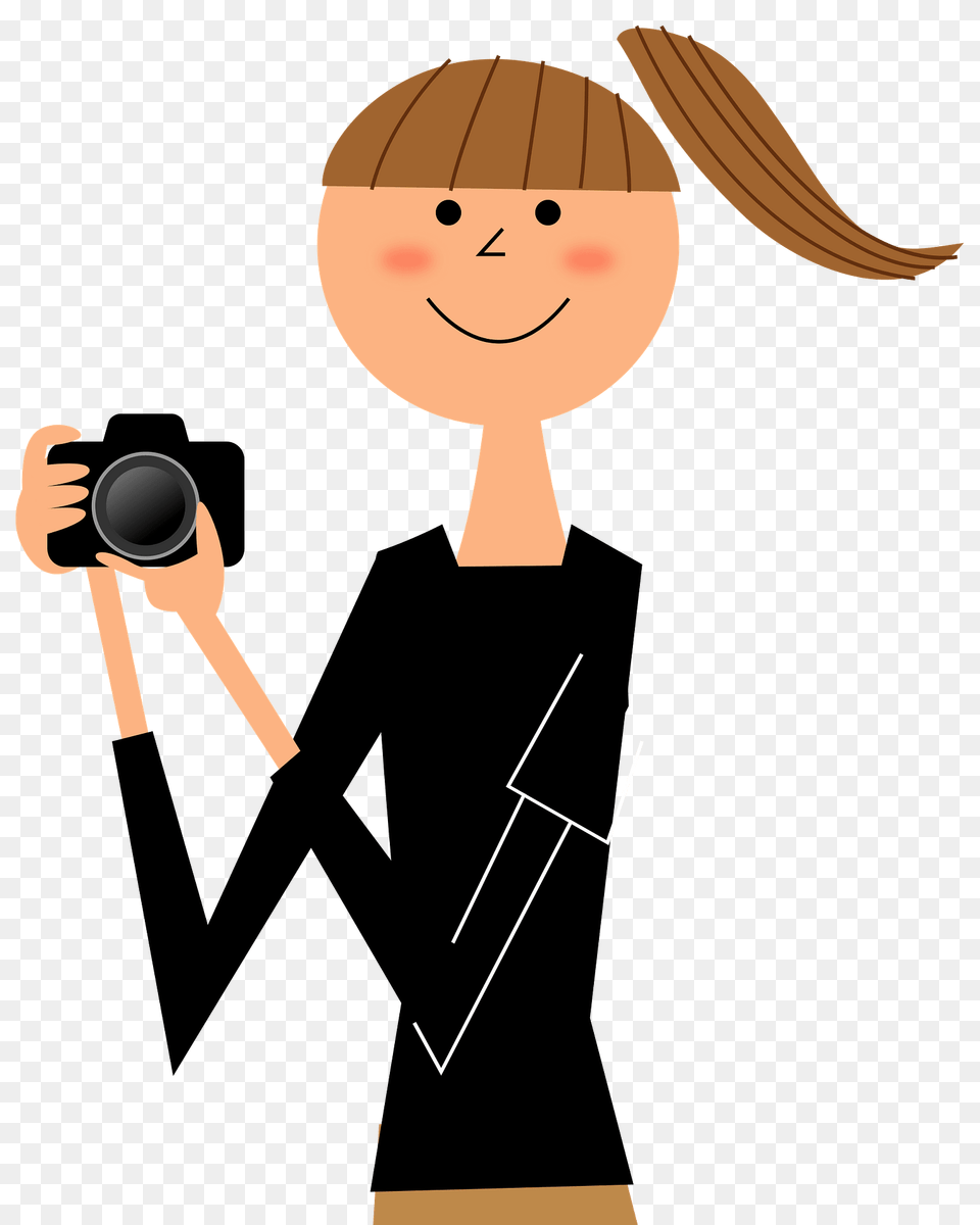 Girl Is Using A Camera Clipart, Photography, Long Sleeve, Clothing, Sleeve Free Transparent Png