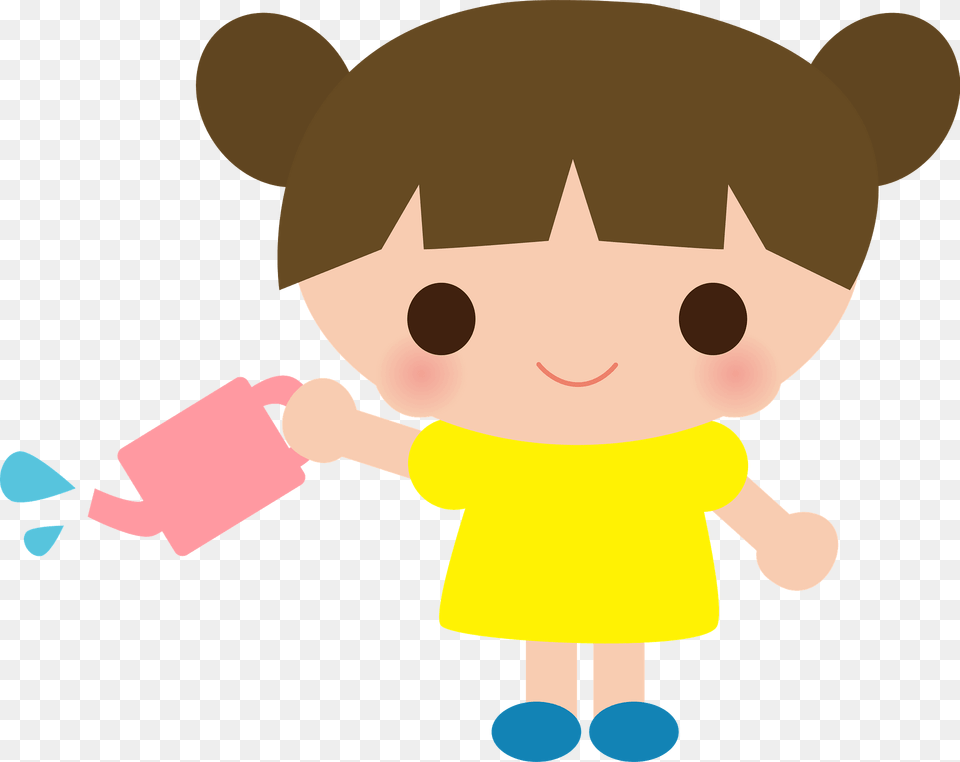 Girl Is Watering With A Can Clipart, Bag, Nature, Outdoors, Snow Free Transparent Png
