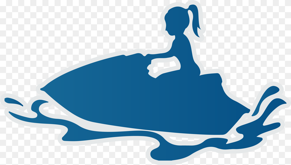 Girl Jet Ski Waverunner Sticker Jet Ski Silhouette, Dancing, Leisure Activities, Person, Water Png