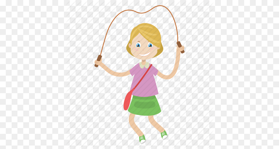 Girl Jump Kid Swing Icon, Baby, Person, Face, Head Free Png Download