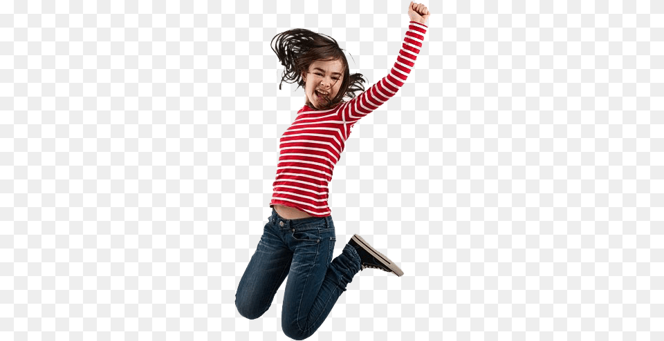 Girl Jump Transparent Transparent Jump, Pants, Clothing, Head, Face Png