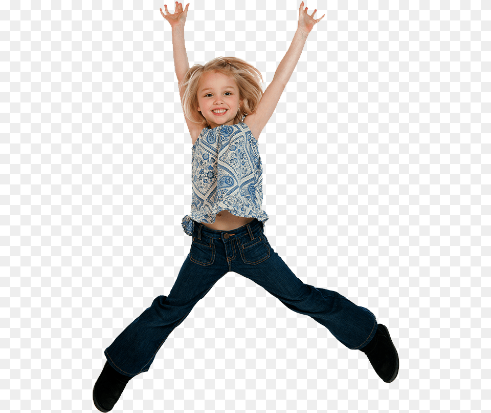 Girl Jumping Download Devochka Prigaet, Clothing, Jeans, Pants, Person Free Transparent Png