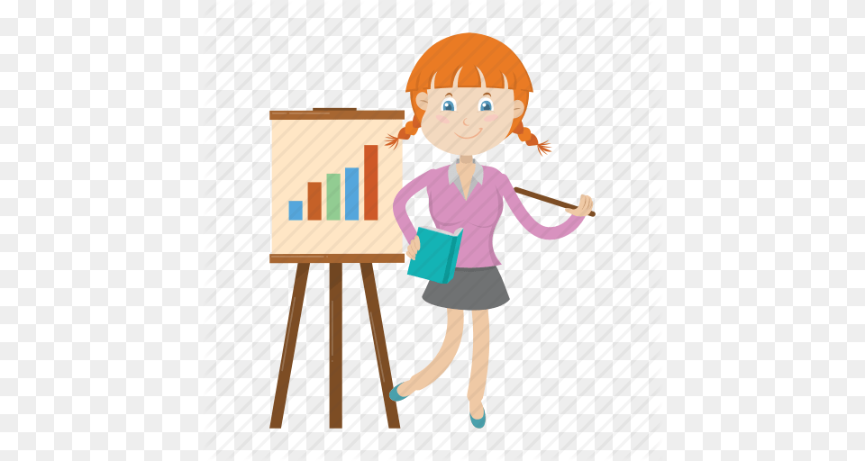 Girl Kid Student Teach Teacher Icon, Baby, Person, Face, Head Free Png Download