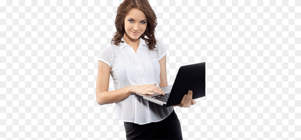 Girl Laptop Laptop Using Girl, Adult, Person, Pc, Woman Png Image