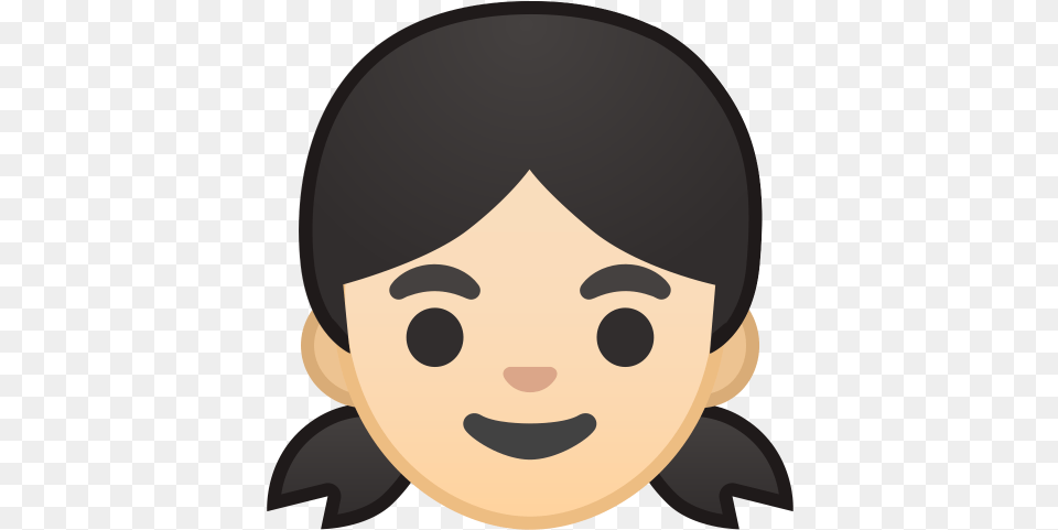 Girl Light Skin Tone Icon Girl Face Emoji, Head, Person, Photography, Portrait Free Transparent Png