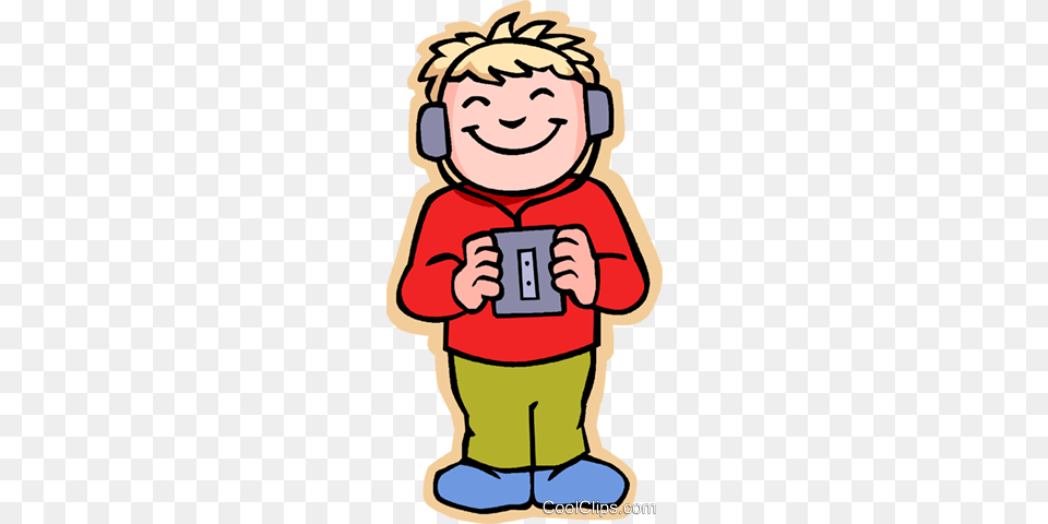 Girl Listening To Music Tape Recorder Royalty Vector Clip, Photography, Baby, Person, Face Png Image