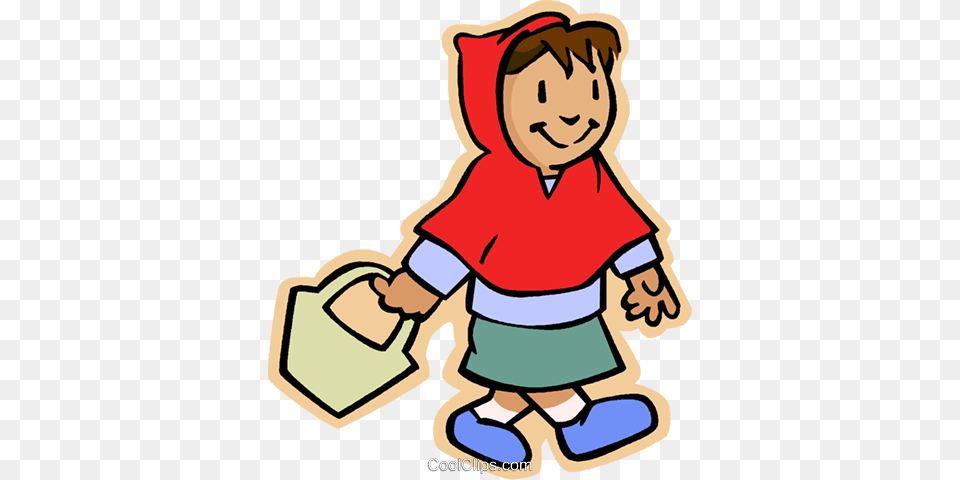 Girl Little Red Riding Hood Royalty Vector Clip Art, Cleaning, Person, Baby, Face Png Image