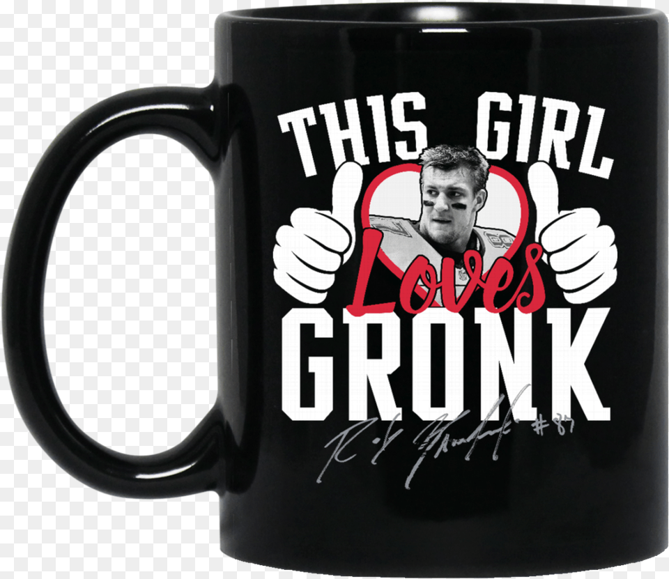 Girl Loves Gronk Coffee Magic Mug, Adult, Man, Male, Person Free Png Download