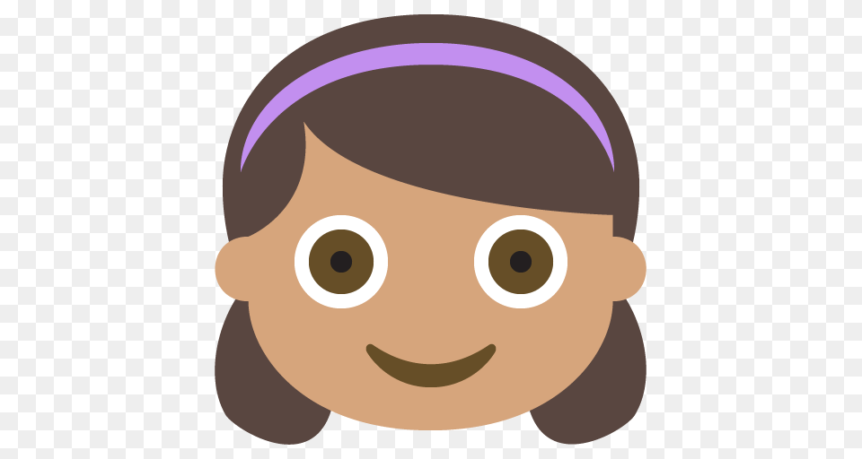 Girl Medium Skin Tone Emoji Emoticon Vector Icon Download, Plush, Toy, Accessories, Baby Free Png